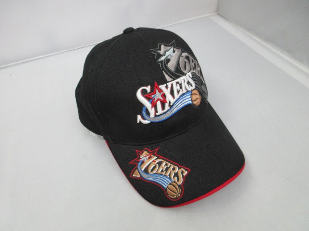 Vintage Sixers 76ers Adjustable Black Drew Pearson Signature Hat Allen Iverson